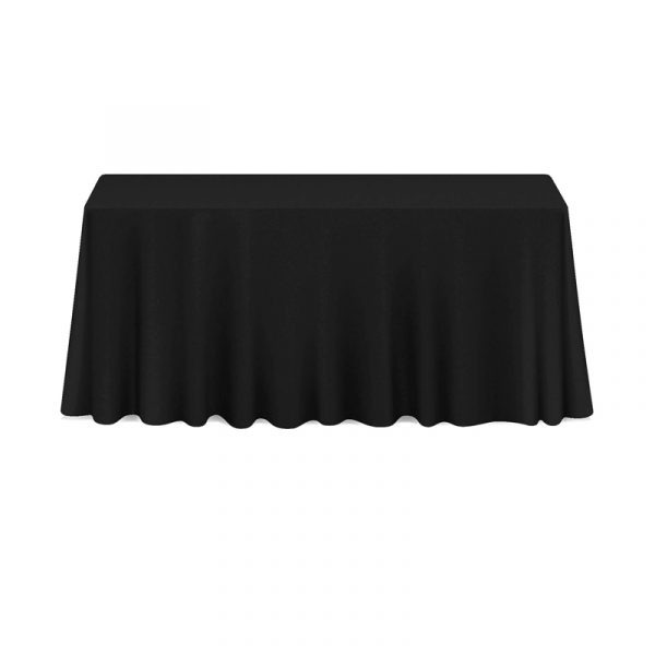 Rectangle 6ft Linen Black