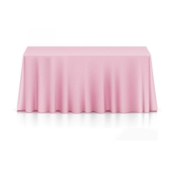 Rectangle 6ft Linen Light Pink