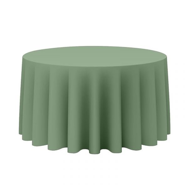 Round Linen Sage Green
