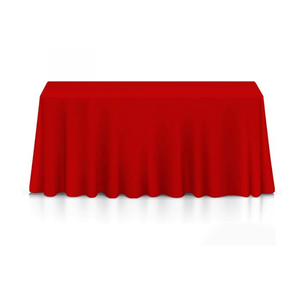 Rectangle 6ft Linen Red